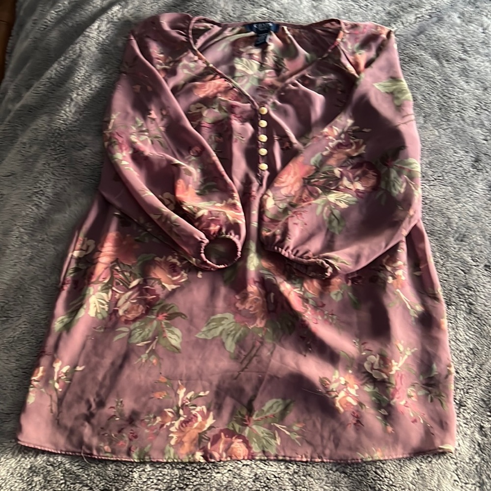 MP Chaps Floral Blouse.
